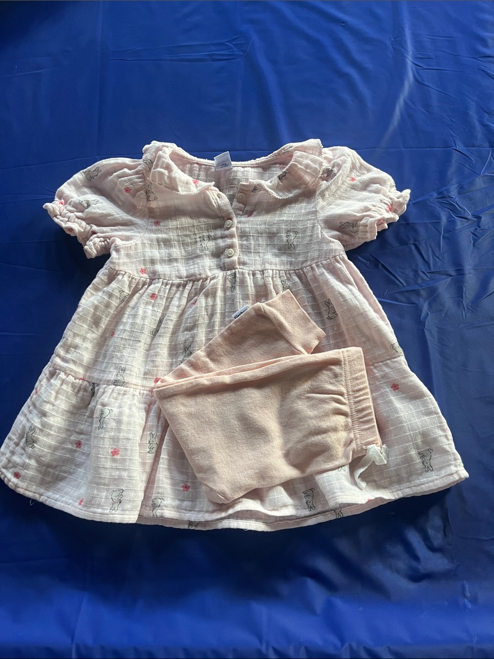 Old Navy Light Pink Baby Dress with Matching Bloomers